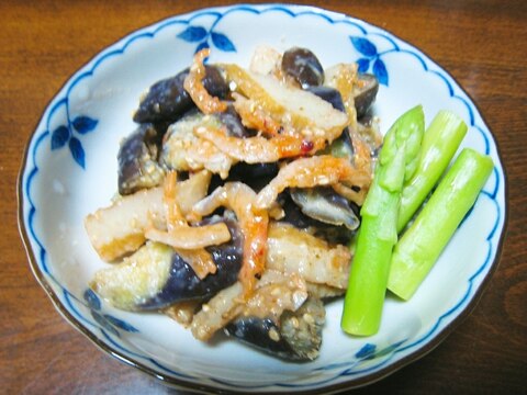 茄子と桜エビのゴマ味噌和え